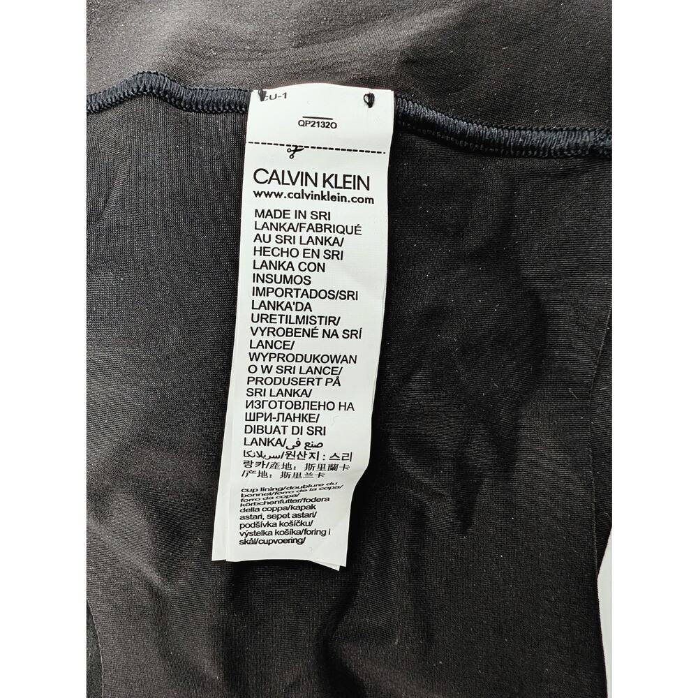 Calvin Klein Lightly Lined Bralette Black Size Medium - Picture 6 of 12